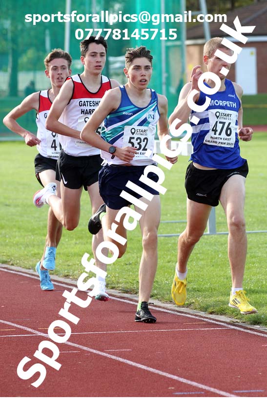 3000 metres, NECAA Open Meeting, Morpeth, Sunday, September 27th. David T. Hewitson/Sports for All Pics
